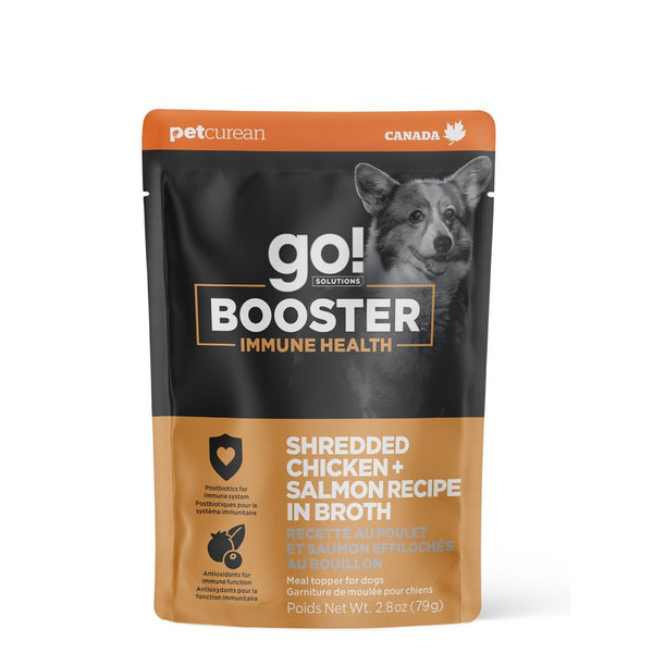 GO! Immune Shredded Chicken + Salmon in Broth 2.8OZ