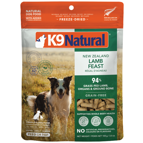 K9 Natural Dog Freeze-Dried Lamb 3.5oz