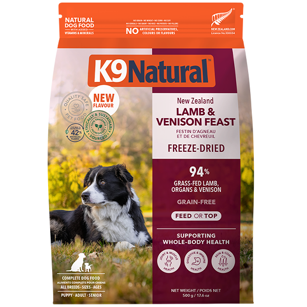 K9 Natural Dog Freeze-Dried Lamb & Venison 17.6oz