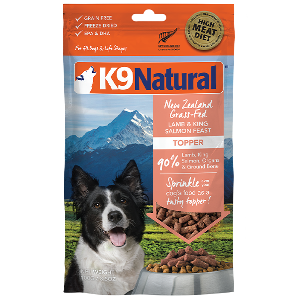 K9 Natural Dog Freeze-Dried Lamb & King Salmon 3.5oz