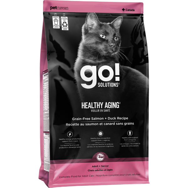 GO! Healthy Aging Salmon & Duck 8LB | Cat
