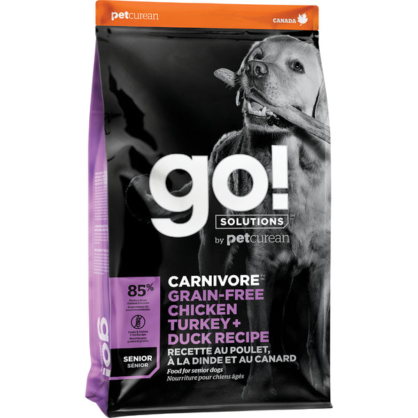 GO! Carnivore GF Chicken Turkey & Duck Senior 12LB