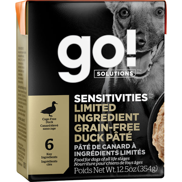 GO! Sensitivities LID GF Duck Pate 12.5OZ