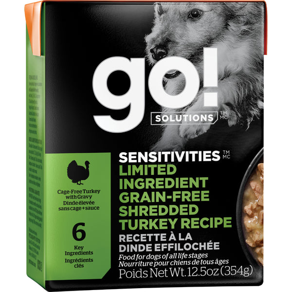 GO! Sensitivities LID GF Shredded Turkey 12.5OZ