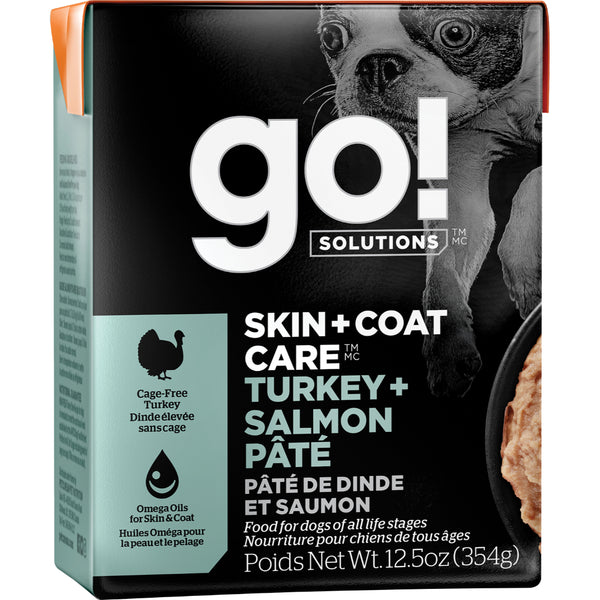 GO! Skin & Coat Turkey & Salmon Pate 12.5OZ