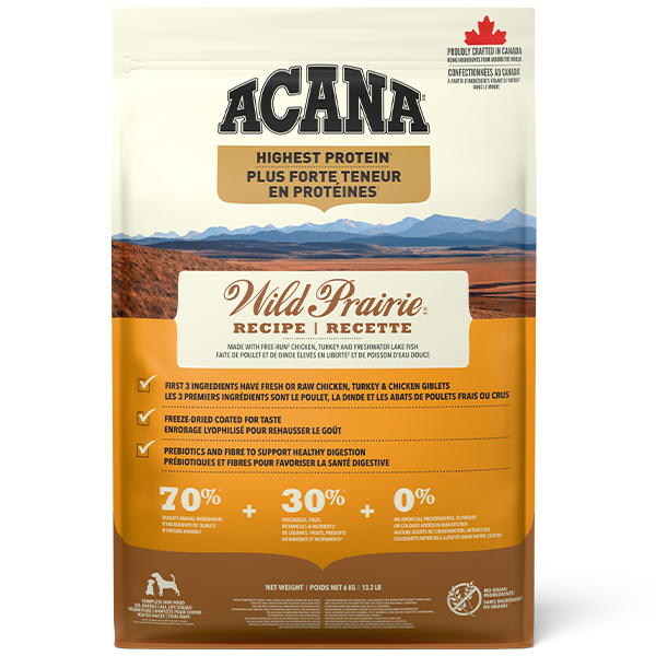ACANA Dog Highest Protein Wild Prairie 6 kg