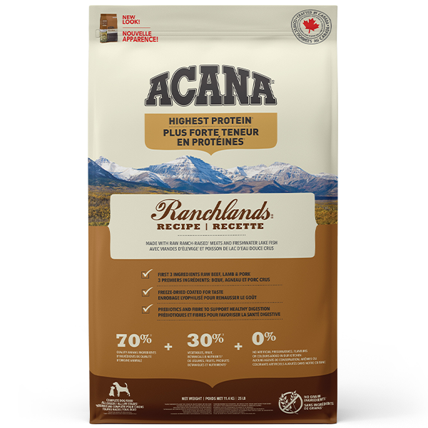 ACANA Dog Highest Protein Ranchlands 11.4 kg
