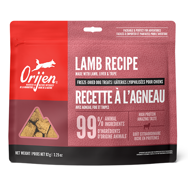 ORIJEN Dog Treats Freeze-Dried Grass-Fed Lamb 92g