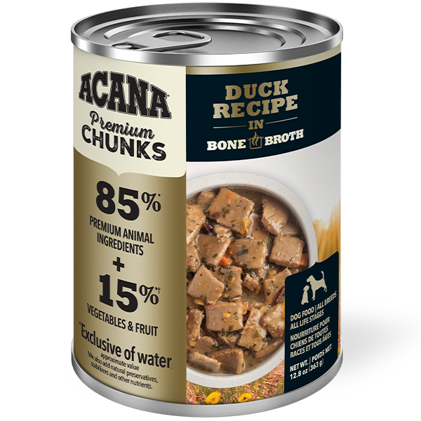 ACANA Dog Premium Chunks Duck in Bone Broth 12/363g