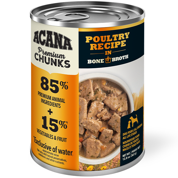 ACANA Dog Premium Chunks Poultry in BoneBroth 12/363g