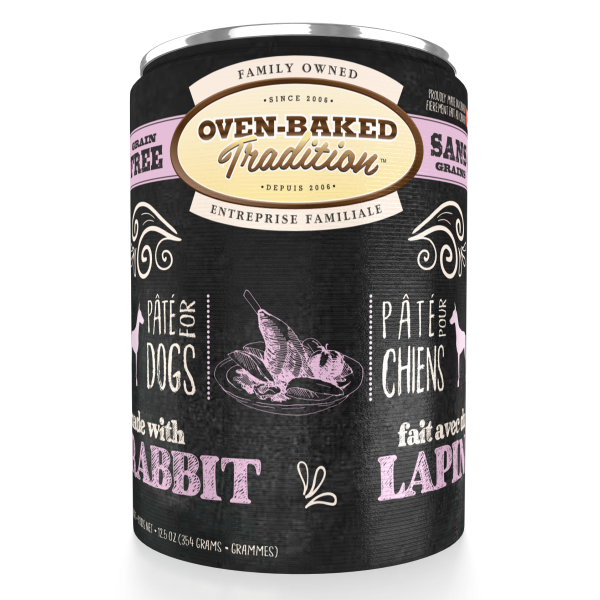Oven-Baked Tradition Dog Adult Rabbit Pate 12/12.5 oz
