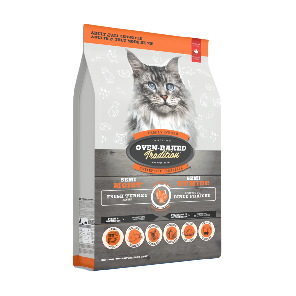 Oven-Baked Tradition Cat Semi-Moist Turkey 5 lb