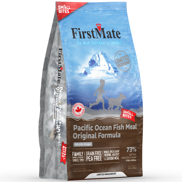 FirstMate Dog LID GF Pacific Ocean Fish Orig Sm Bites 4 lb