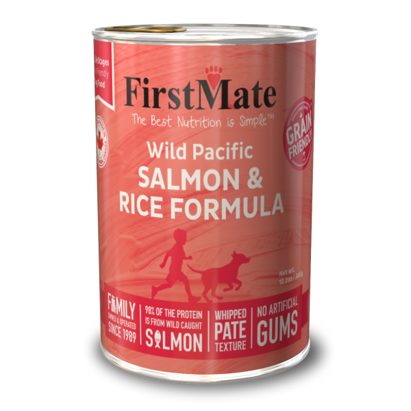 FirstMate Dog GFriendly Wild Salmon/Rice 12/12.2 oz