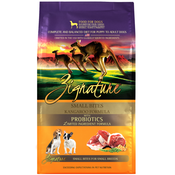 Zignature Dog LID Kangaroo Small Bites 12.5 lb
