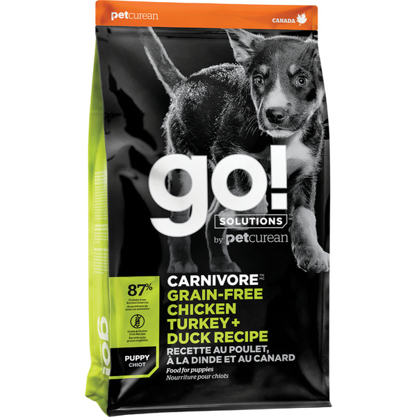 GO! Carnivore GF Chicken Turkey & Duck Puppy 22LB