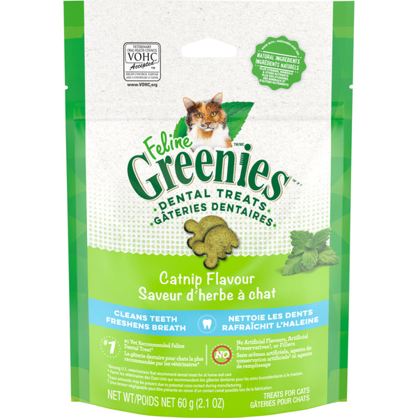 Greenies Dental Treat Catnip 2.1OZ | Cat