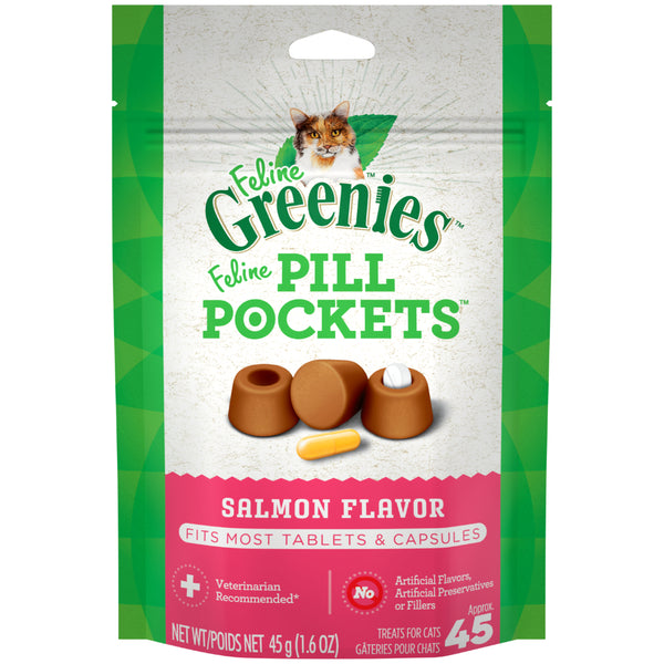 Greenies Pill Pockets Salmon 1.6OZ | Cat