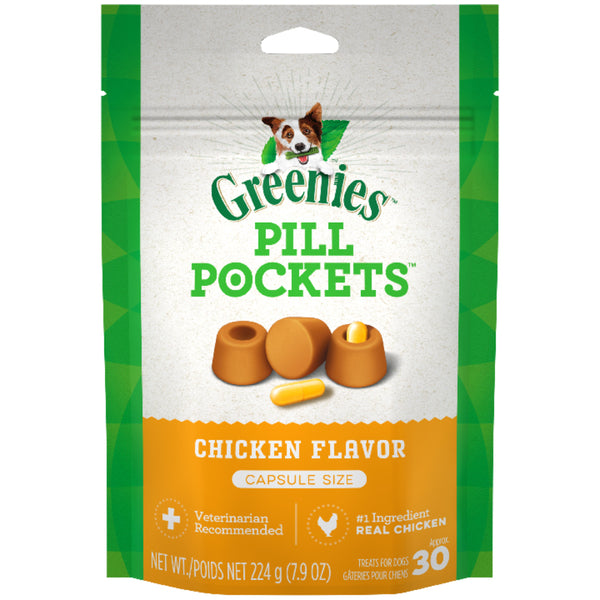 Greenies Pill Pockets Chicken 30ct Cap | 7.9oz