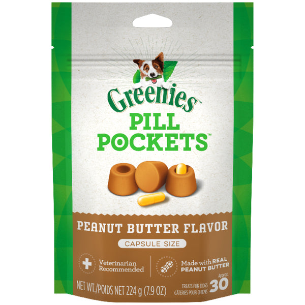 Greenies Pill Pockets Peanut Butter 30ct Cap | 7.9OZ