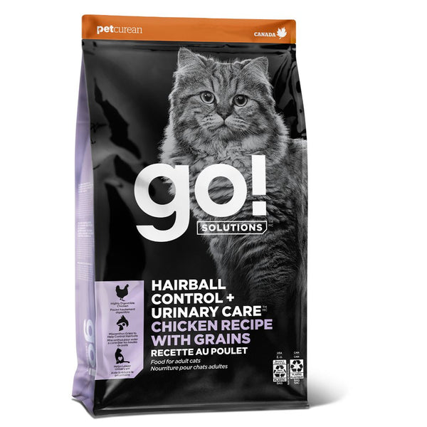 GO! Hairball & Urinary Chicken w/Grains 12LB | Cat