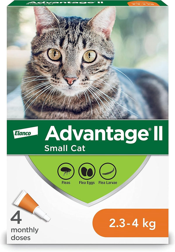Advantage II - Small Cat 2.3-4kg 4pk