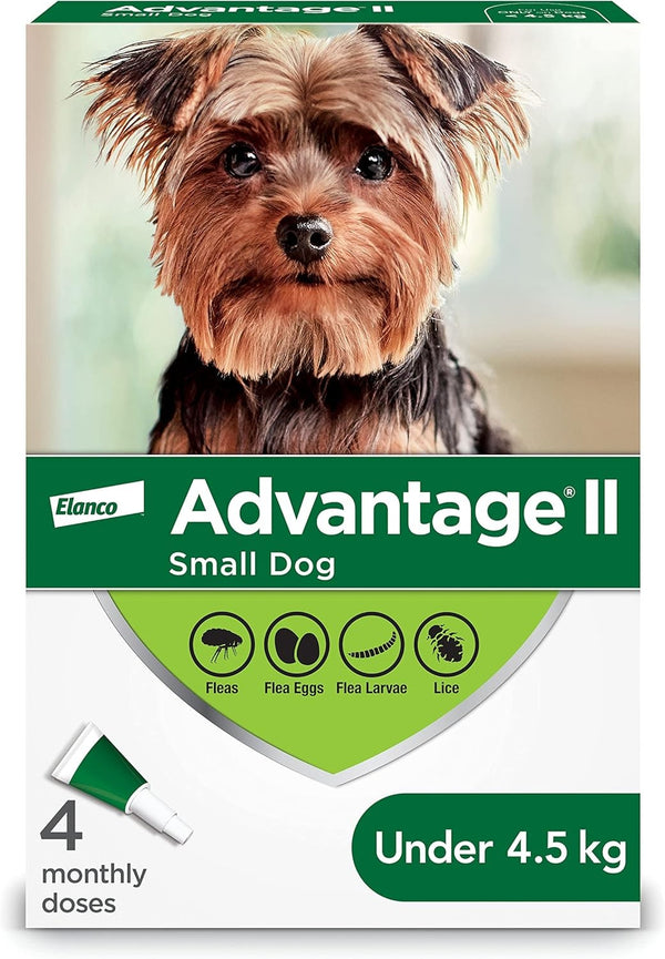 Advantage II - Small Dog Under 4.5kg 4pk